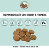 Green & Wilds Salmon Fishcakes with Carrot & Turmeric, the perfect training treat for dogs,.