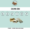 air-dried salmon skin for dogs, full of omega 3 for dog joint health.
