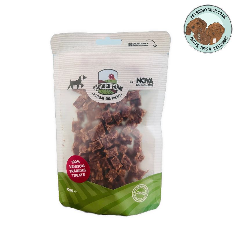  100% Venison Training Treats for Dogs natural hypoallergenic dog treats pouch