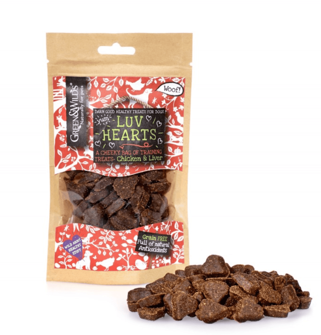 Green and wilds dog treats hot sale