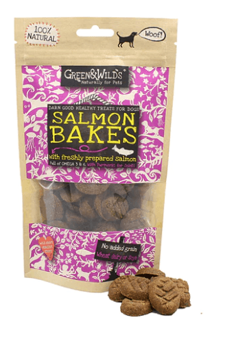 Green & Wilds Salmon Bakes Dog Treats - PetBuddy