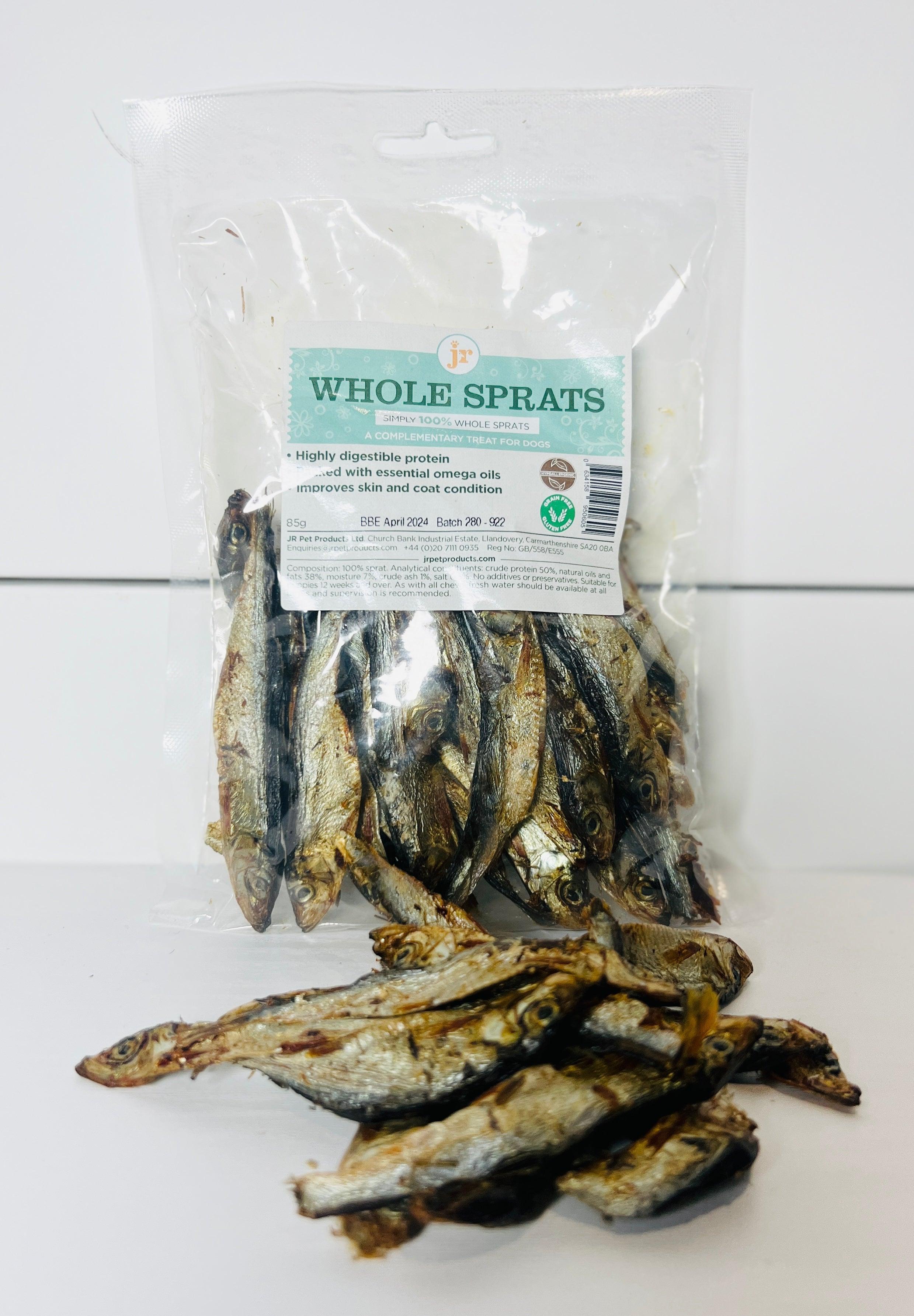 Dried sprats dog treats hotsell